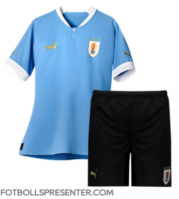Uruguay Hemmatröja Barn VM 2022 Kortärmad (+ korta byxor)
